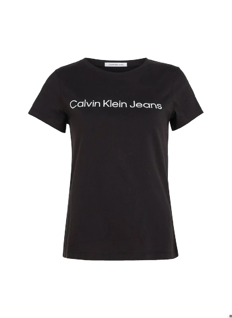 Calvin Klein Jeans Calvin Klein Jeans Women's T-Shirt - Casual Tops - Cotton , Black