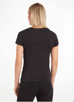 Calvin Klein Jeans Calvin Klein Jeans Women's T-Shirt - Casual Tops - Cotton , Black  - Image 3