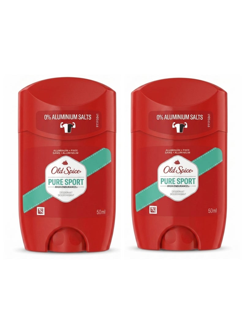 Pure Sport High Endurance Deodorant 50ml 2pcs