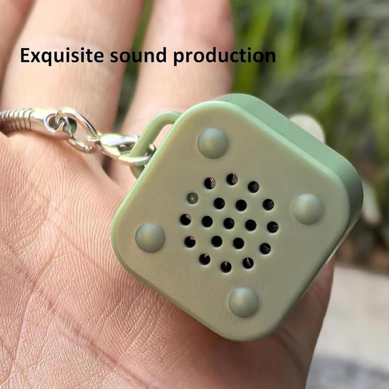 Lizard-shaped sound-emitting charging key chain fun spoof vent decompression artifact pendant Green - Image 5