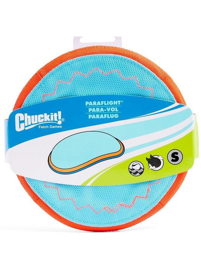 Chuckit! Paraflight Flying Disc Dog Toy - Water Floating Flyer - Durable Nylon Construction with Soft Rubber Edges - For Small and Medium Dogs - Size Small - 6.75" L x 6.75" W - Pack of 1 - Image 2
