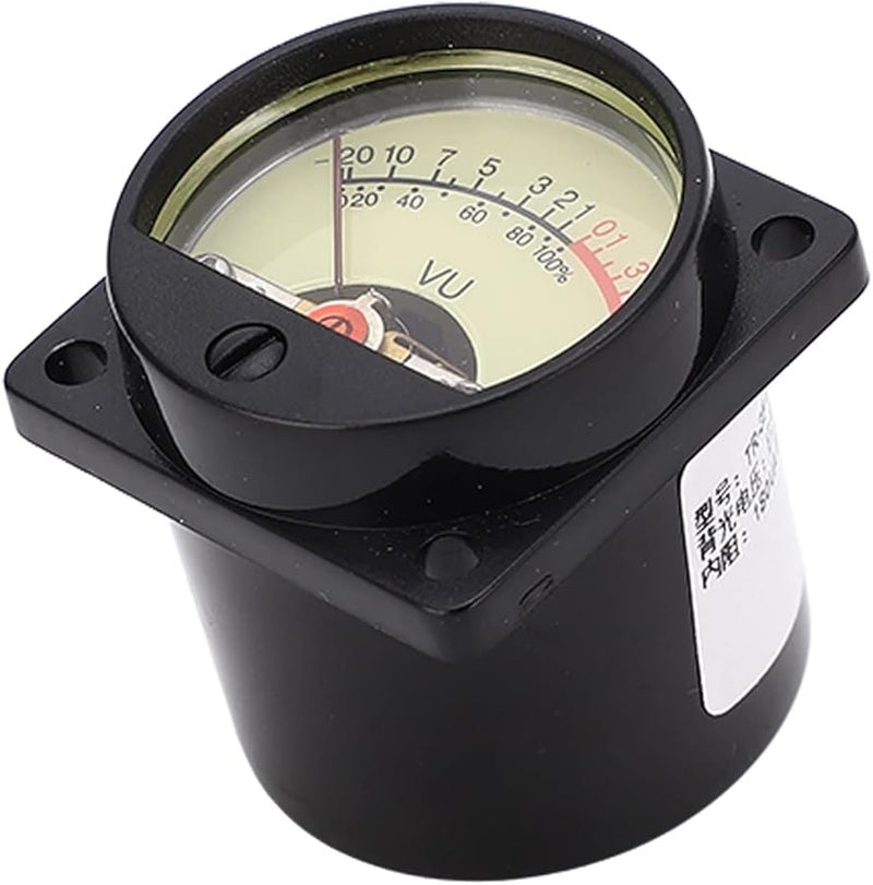 Superior VU Meter Yellow Pointer Dial White LED Backlight Accurate Measurements - Image 4