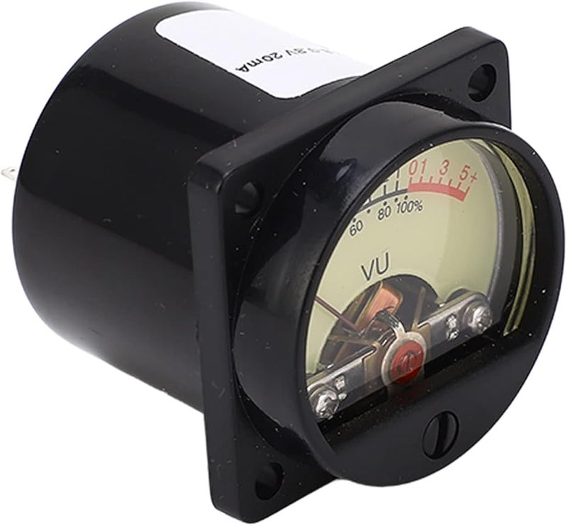 Superior VU Meter Yellow Pointer Dial White LED Backlight Accurate Measurements - Image 3