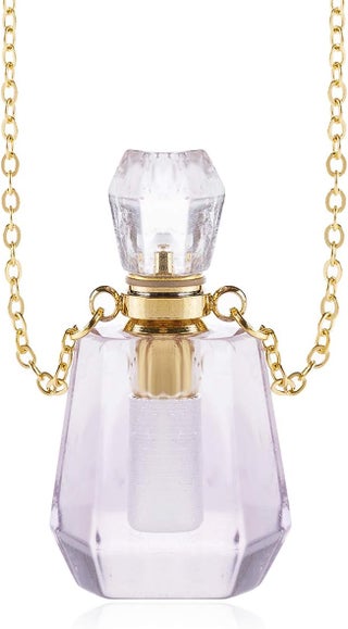 RIAH FASHION Gemstone Crystal Perfume Bottle Diffuser Necklace - Aromatherapy Essential Oil Travel Locket Pendant Charm Fragrance Carrier Flask Chain - pzsku/ZE769FC9EAADF69E1A3D2Z/45/_/1744284348/c18b4bd5-ec86-4253-b75b-4e586ac11b86