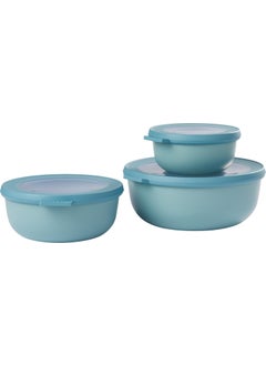 Set Cirqula Round 3 Storage Container Pcs ml- Nordic Green