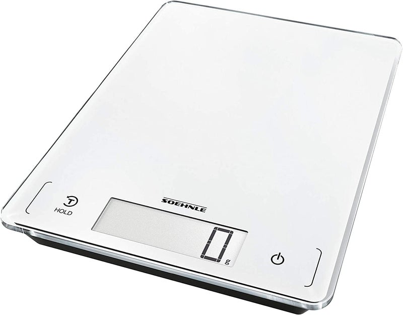 Soehnle Page Profi 300 Digital Food Scale Kitchen Weighing Scale with Large 22 cm LCD Screen Extra Large surface Parcel and Kitchen Scales 27 x 20 cm Cooking Scales Weighing up to 20 kg