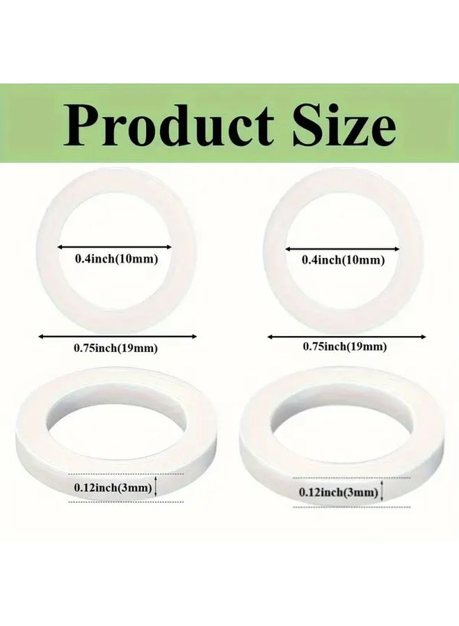 20pcs 0 04inch Silicone Gasket Door Hinge Installation Rings Kit For Room Doors - Image 3