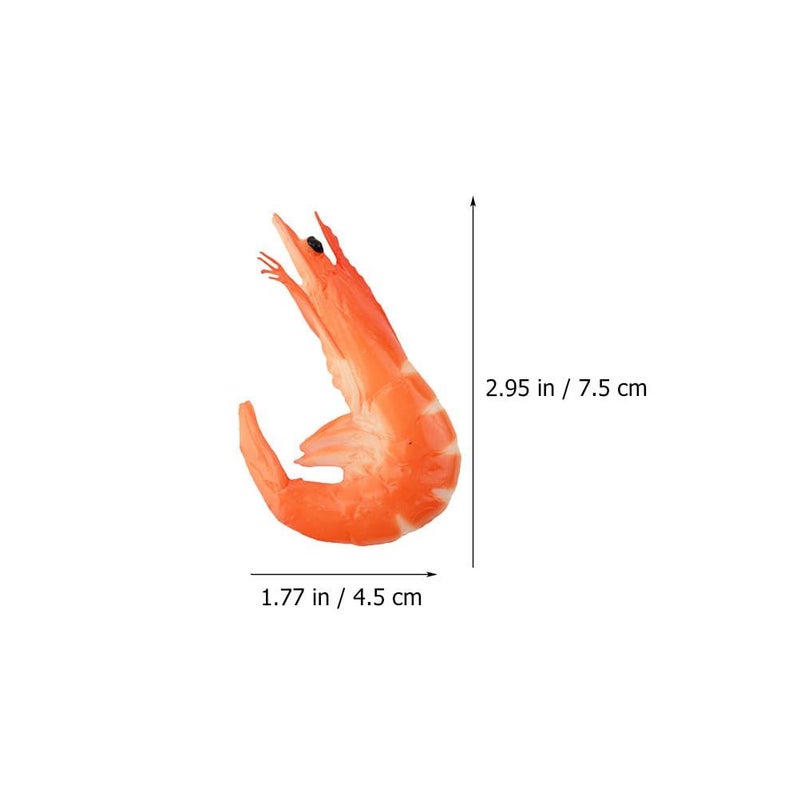 9Pcs Simulated Red Shrimp Artificial Shrimp Models For Home Display Photography Props - Image 3