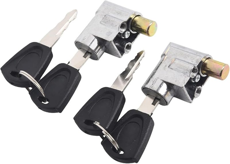 Electric Bike Anti Theft Lock Set Type B Zinc Plated Shell Aluminum Core 2 Locks - Image 3