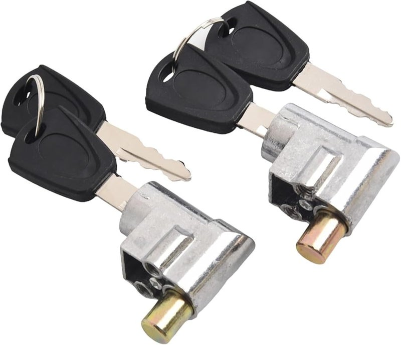 Electric Bike Anti Theft Lock Set Type B Zinc Plated Shell Aluminum Core 2 Locks - Image 5