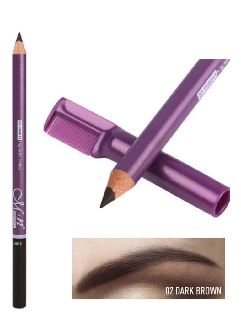 ام ان قلم حواجب بلون بني مع مشط لتهذيب وتشكيل الحواجب - Image 1