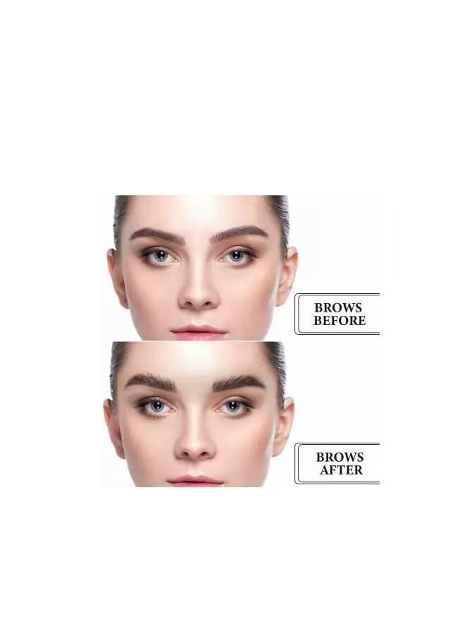 ام ان قلم حواجب بلون بني مع مشط لتهذيب وتشكيل الحواجب - Image 3