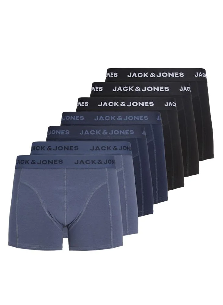 JACK & JONES 7-Pack solid trunks