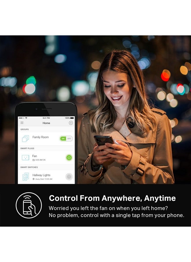 Kasa Smart - Kasa Smart Plug Mini 15A, Apple HomeKit Supported, Smart Outlet Works with Siri, Alexa & Google Home, UL Certified, App Control, Scheduling, Timer, 2.4G WiFi Only, 2 Count (Pack of 1) (EP25P2), White - Image 1
