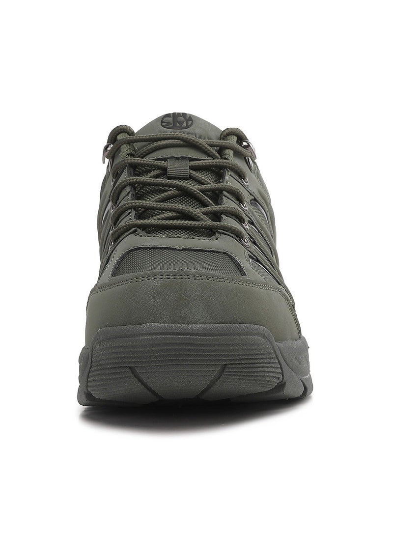 Sky View Men's Waterproof Hiking Shoes Lightweight Comfortable Anti Slip Leather Walking Shoes for Outdoor Trekking Trailing Camping - Image 3