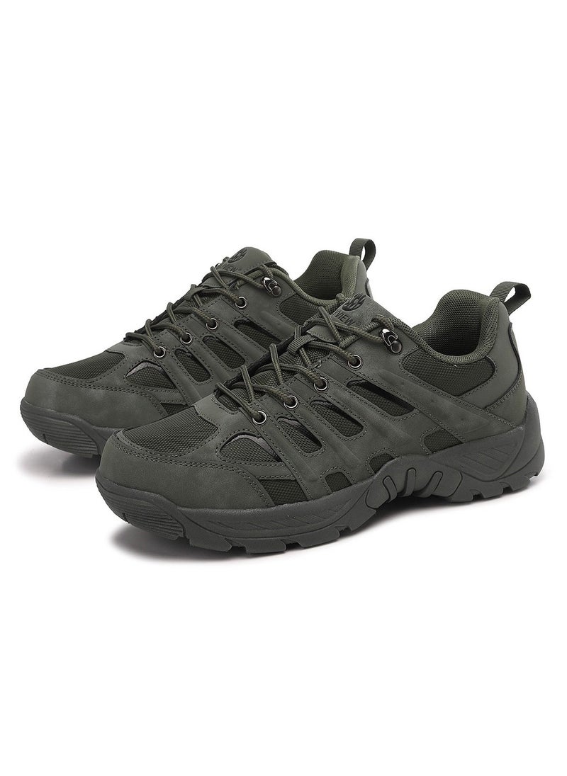 Sky View Men's Waterproof Hiking Shoes Lightweight Comfortable Anti Slip Leather Walking Shoes for Outdoor Trekking Trailing Camping - Image 2