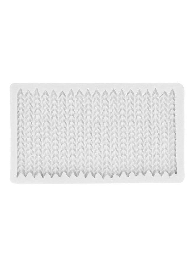 Tnfeeon - Fondant Mould Sweater Knit Knitting Texture Silicone Chocolate Molds For Fondant Chocolate Cake Decoration Silicone Mould - Image 1