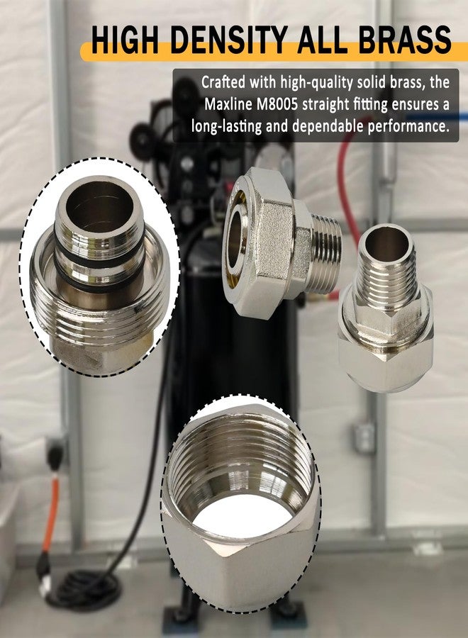ديليكسيك وصلة مستقيمة Maxline M8005 لأنابيب مقاس 3/4 بوصة مع خيط NPT ذكر مقاس 1/2 بوصة rapidair - Image 4