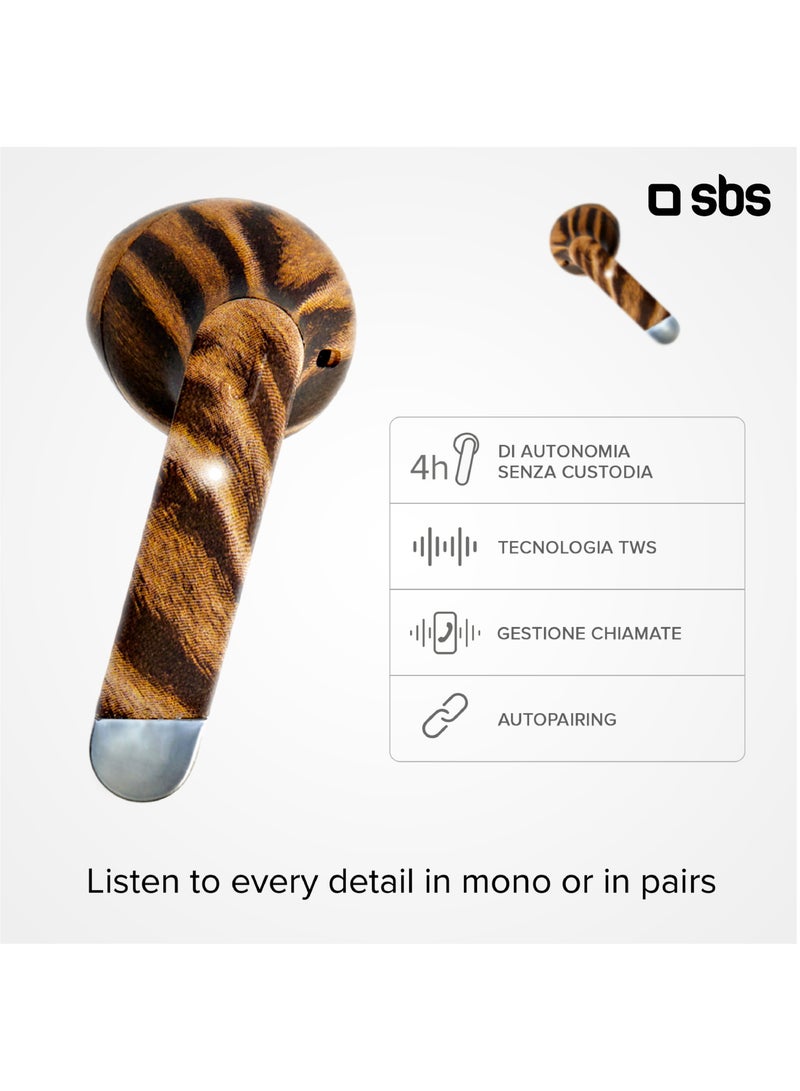 SBS True Wireless Stereo earphones Bluetooth BT TWS earbuds with lightness, sophisticated design and first-class audio performance with 400mAh charging case, semi in-ear for tablets, iPhone and  others - Image 2