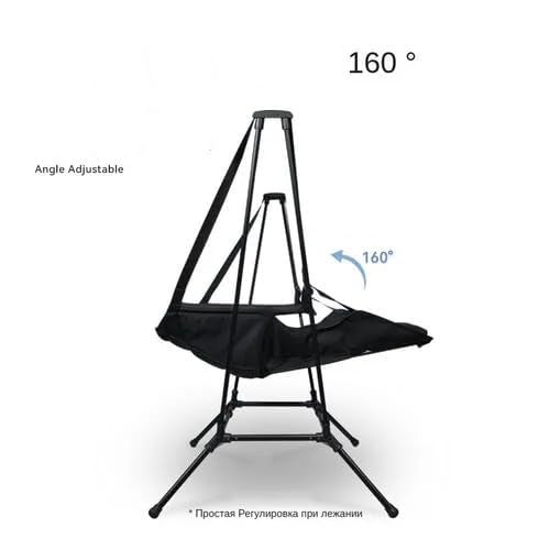 Vroxy Portable Folding Swing Compact and Easy to Assemble Folding Swing Chairs for Footrest with Carry Bag Camp Swinging Camping Chair Hammock for Traveling Garden Lawn and Patio 1Pcs - Image 2