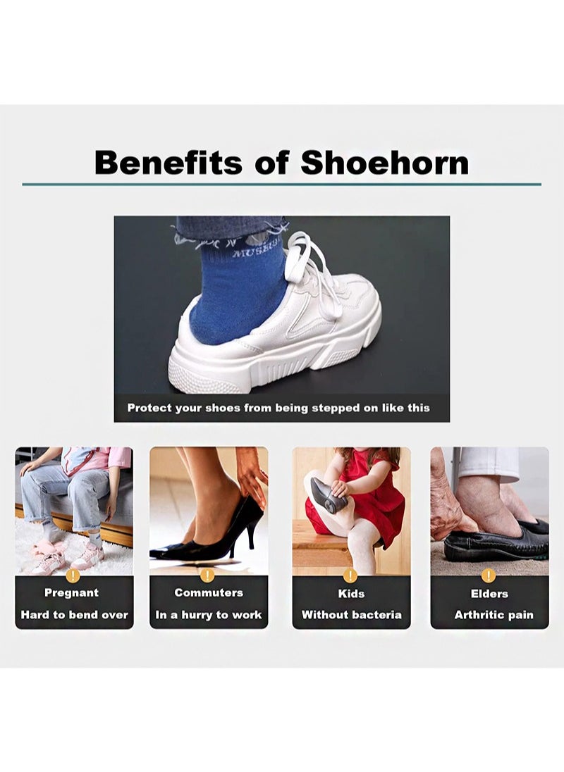 Apustim 2Pcs Travel Shoe Horn，Portable 15cm Long Shoe Horn, Easy to Take for Travel Use，Stainless Steel Shoe Helper Stick，Heavy Duty Unibody Metal Shoe Horn，Shoehorn  - Image 5