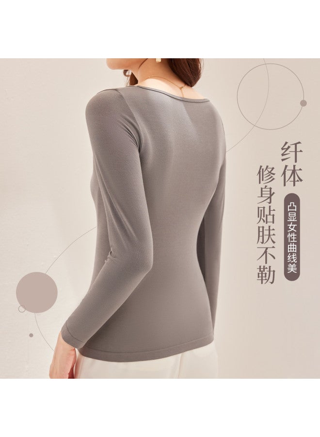 LANG SHA Soft Skin-Friendly Base Shirt For Women, Slim-Fitting, Comfortable, Pressure-Free Top - Image 4