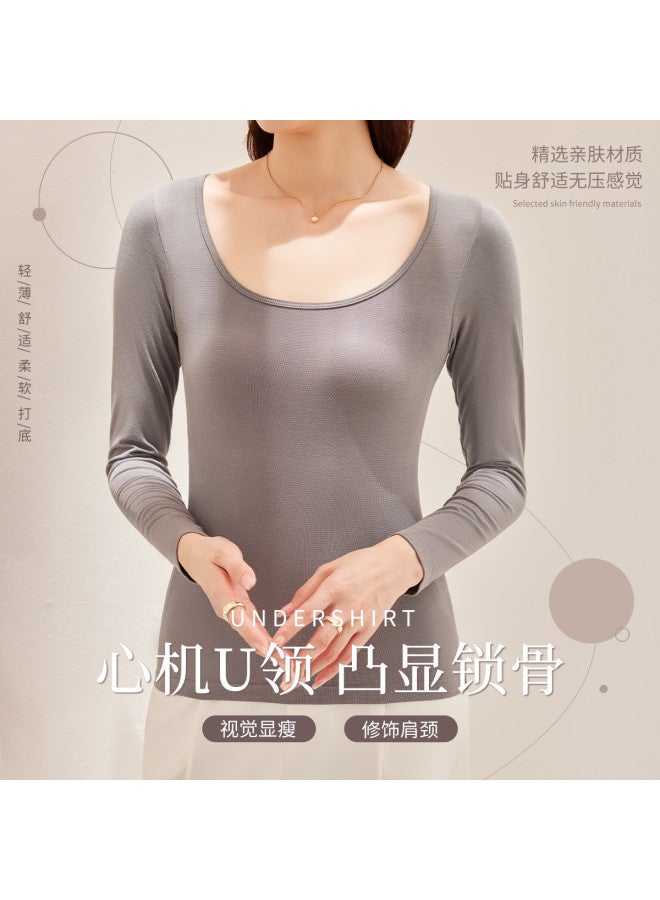 LANG SHA Soft Skin-Friendly Base Shirt For Women, Slim-Fitting, Comfortable, Pressure-Free Top - Image 2