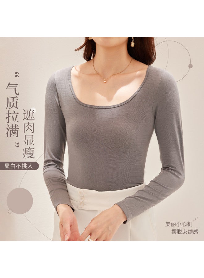 LANG SHA Soft Skin-Friendly Base Shirt For Women, Slim-Fitting, Comfortable, Pressure-Free Top - Image 5