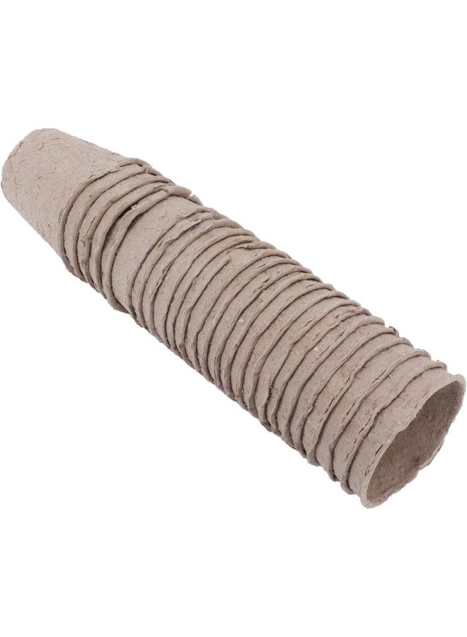 كلاراكو 100 قطعة من أصيص الزهور الدائرية المصنوعة من ورق الخث ونباتات العصارية وأكواب الشتلات وإكسسوارات الحدائق - Image 3