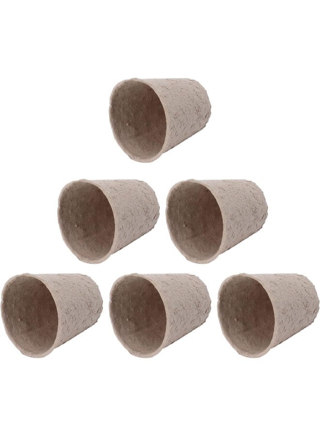 كلاراكو 100 قطعة من أصيص الزهور الدائرية المصنوعة من ورق الخث ونباتات العصارية وأكواب الشتلات وإكسسوارات الحدائق - Image 1