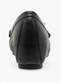 Flora Bella By Shoexpress Textured Slip-On Loafers  - Image 5