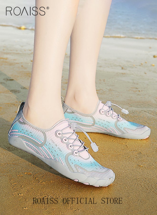 roaiss Slip On Anti Slip Comprehensive Training Shoe for Women Stylish Lightweight Sports Shoes for Gym Women's Quick Dry Non Slip Breathable Water Sneakers Ideal for Hiking Surf Swimming Athlesiure Shoes - Image 4