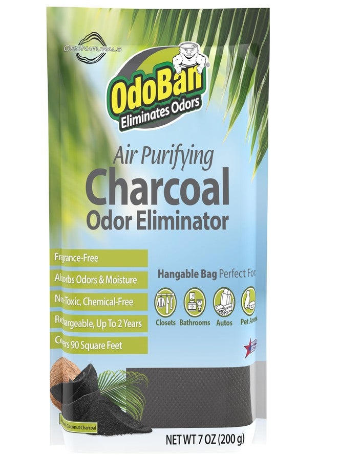 OdoBan Air Purifying Charcoal Natural Odor Eliminator, Non-Toxic Formula, Made in the USA, Fragrance Free, 200 Gram Bag - Image 1