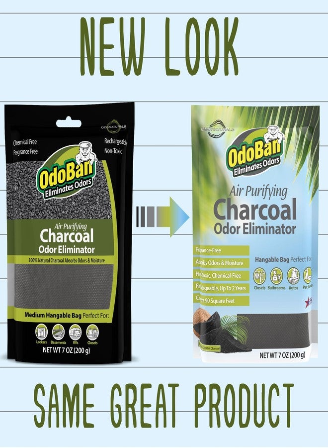 OdoBan Air Purifying Charcoal Natural Odor Eliminator, Non-Toxic Formula, Made in the USA, Fragrance Free, 200 Gram Bag - Image 3