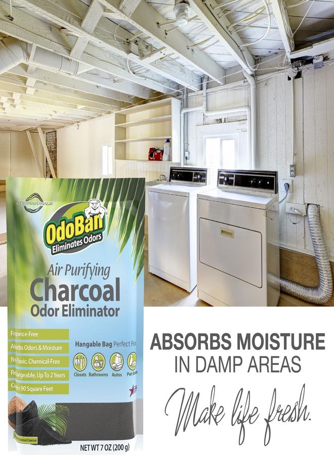 OdoBan Air Purifying Charcoal Natural Odor Eliminator, Non-Toxic Formula, Made in the USA, Fragrance Free, 200 Gram Bag - Image 4