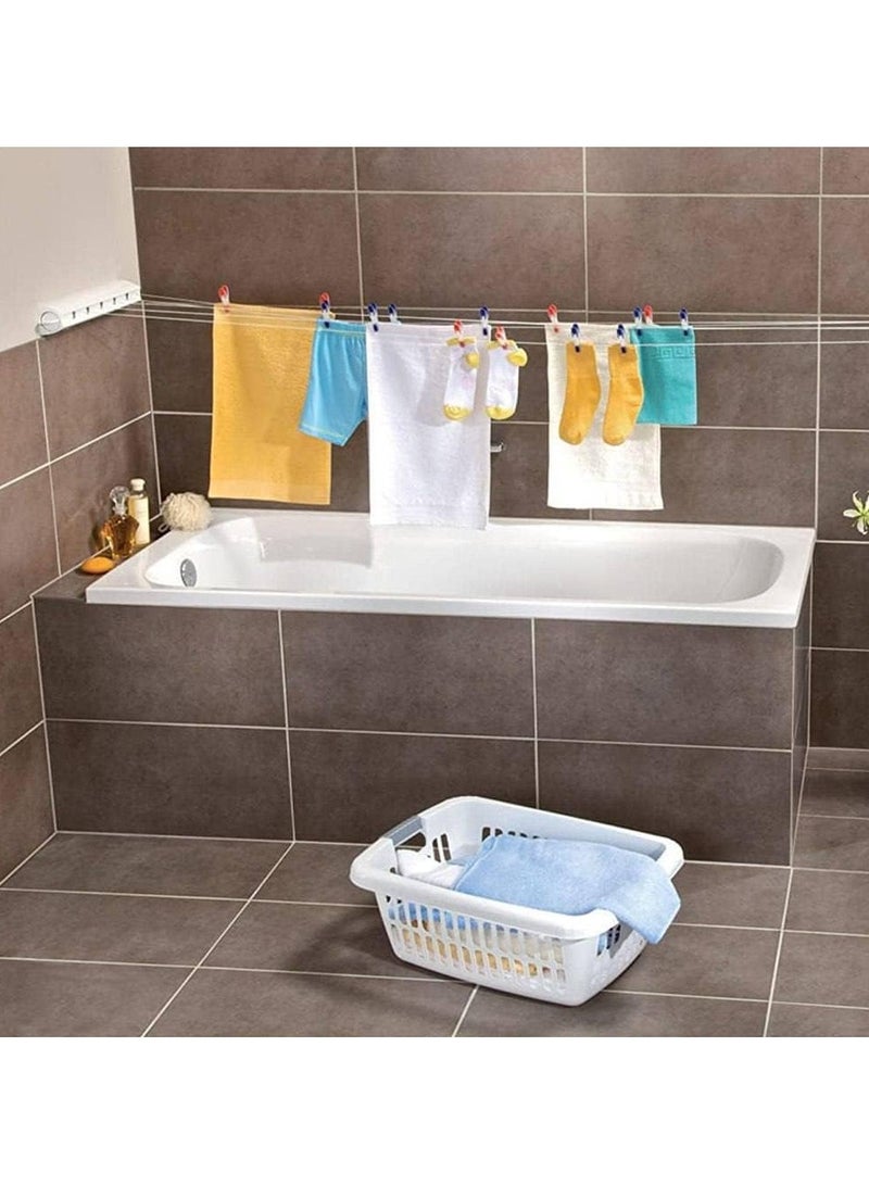 5-Rope Retractable Portable Clothes Drying Rack