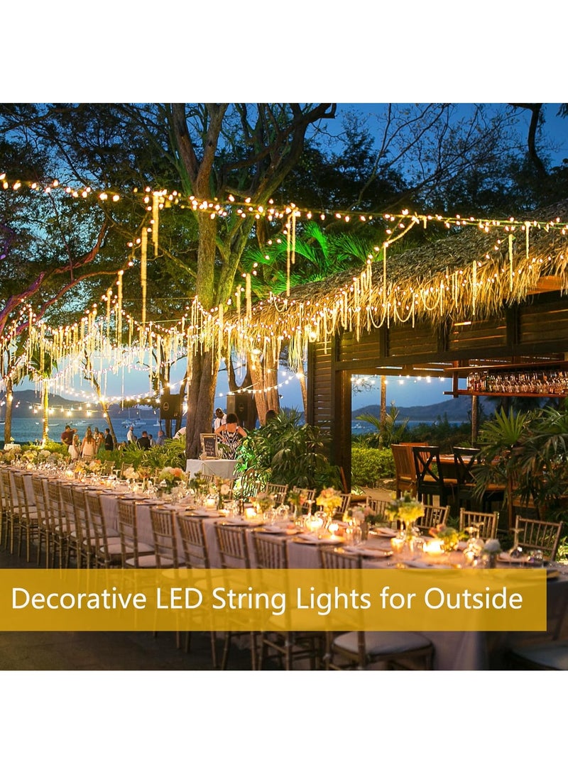 Solar Outdoor String Lights, 2 Pack Extra-Long 144FT 400LED Waterproof, Copper Wire with 8 Modes, Solar Twinkle Lights for Tree Garden Party Wedding Decor - Image 2