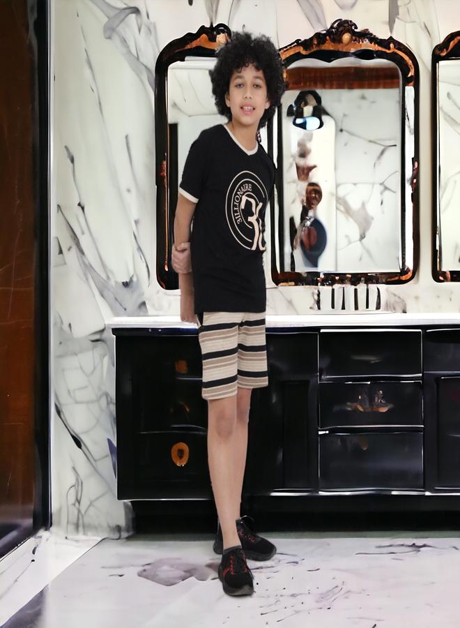 تشويس ملابس نوم قطنية فاخرة للأولاد (عمر 10 سنوات) - تشكيلة صيف 2024 - أنسجة حريرية وألوان متألقة لزي أنيق ومريح, المورد الافضل للمنتج 🌈 تشويس - Image 4