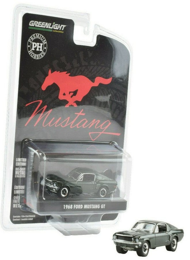 PH Premium Hobbies Greenlight x Highland Green 1968 Ford Mustang GT 1:64 Scale Diecast Car 51414 - Image 1