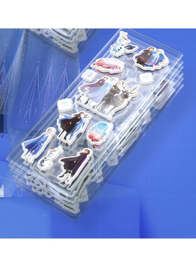 ديزني فنون وأعمال يدوية مجموعة ملصقات إلسا برينسيس فروزن - ملصقات ديزني فروزن 2 مكونة من 12 قطعة للأطفال ، مثالية لسكرابوكينغ ، وهدايا الحفلات ، والمرح الزخرفي - Image 3