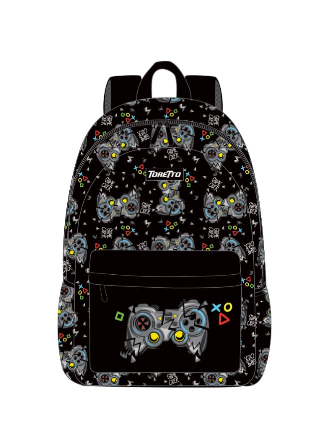 طقم حقائب ظهر 4 قطع مع حقيبة ظهر مدرسية 17 بوصة، حقيبة غداء، زجاجة ماء ومقلمة، هدية للأولاد ✅