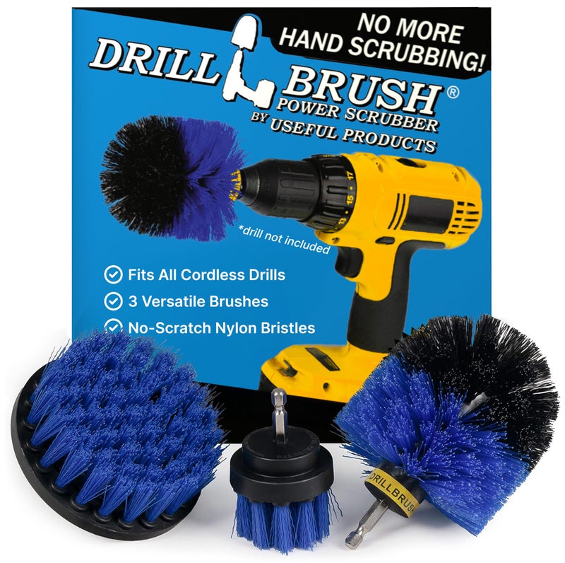 Drillbrush Boat Accessories Kayak Cleaning Kit Boat Cleaning Brush Kit Marine Scrub Brush Attachment for Drill Rotary Brushes for Boats Motorized Hull Power Scrubber Set Hull Cleaner Set