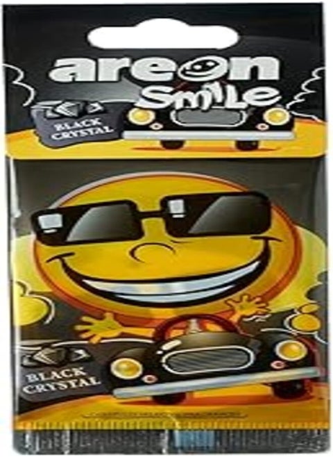 Areon smile card freshener - black crystal - for car