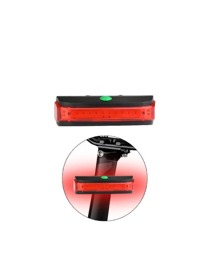 أضواء خلفية للدراجات LED قابلة لإعادة الشحن – كشاف خلفي USB مضاد للماء مع أوضاع إضاءة متعددة للرؤية الليلية والسلامة - Image 1