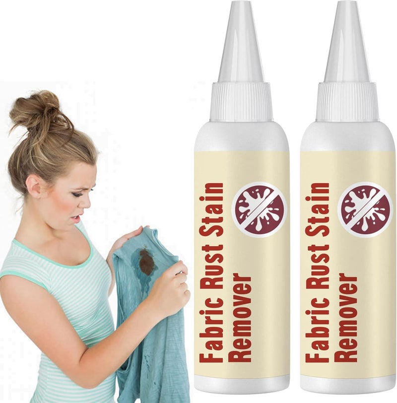 comfrt Emergency Stain Rescue Stain Remover,Fabric Rust Stain Remover Strong Clothes Rust Remover,Waterless Clothing Cleaner,Quick And Easy Dirt Spot Removal for Laundry (100ml, 2PCS) - Image 1