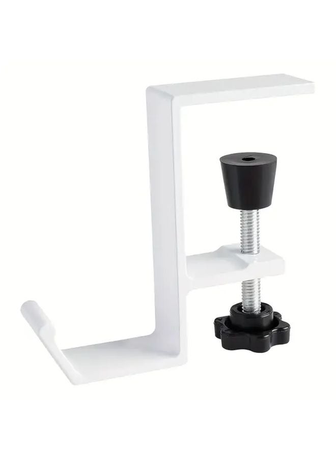 خطاف المكتب الأبيض القابل للتضبيط للسماعات، المفاتيح، الحقائب، وحلول التخزين للمنزل والمكتب - Image 1