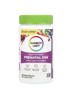 Rainbow Light Rainbow Light, Prenatal One™ Daily Multivitamin, High Potency, 150 Vegan Tablets  - Image 1