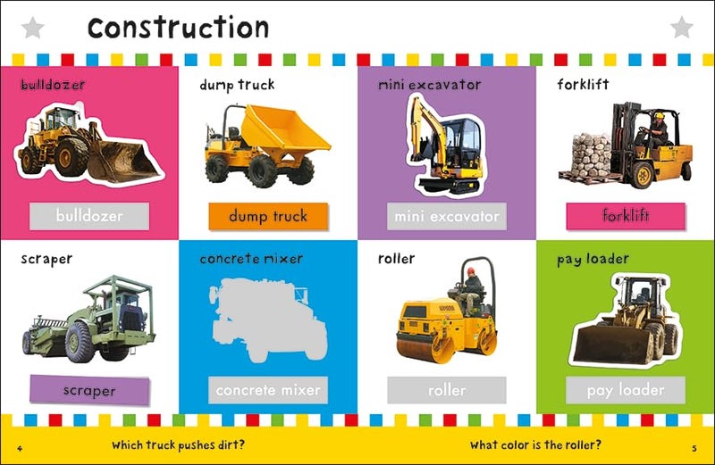 First 100 Stickers: Trucks and Things That Go: Sticker Book - Image 4