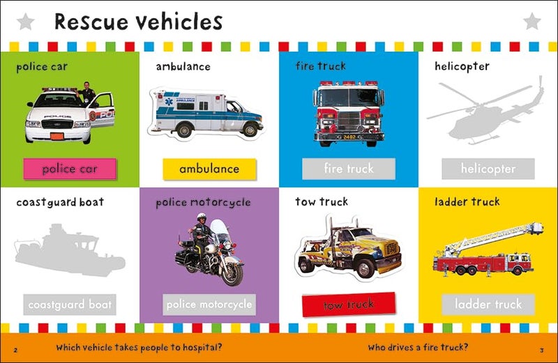 First 100 Stickers: Trucks and Things That Go: Sticker Book - Image 3