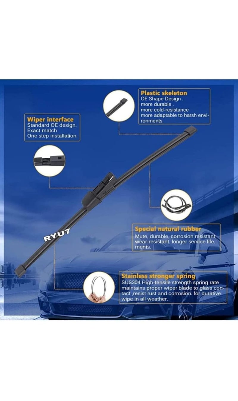 RYU7® Rear Wiper Only Blade Exact Fit Design Fits for Yeti - Image 2